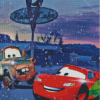 Lightning Mcqueen And Mate Cartoon Diamond Painting