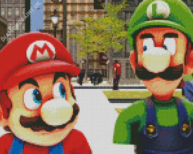 Mario And Luigi Diamond Painting