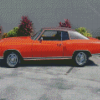 Orange Chevy Monte Carlo Car Diamond Painting