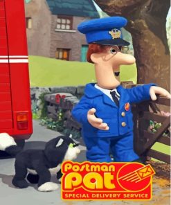 Postman Pat Special Delivery Service Poster Diamond Painting