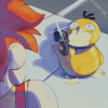 Psyduck Holding Gun Diamond Painting