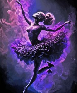 Purple Ballerina Smoke Diamond Painting