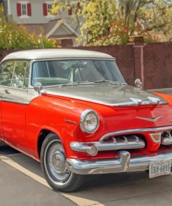 Red And Silver 1956 Dodge Diamond Painting