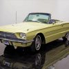 Retro Yellow Thunderbird Car Diamond Painting