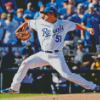 Royals Baseball Player Diamond Painting