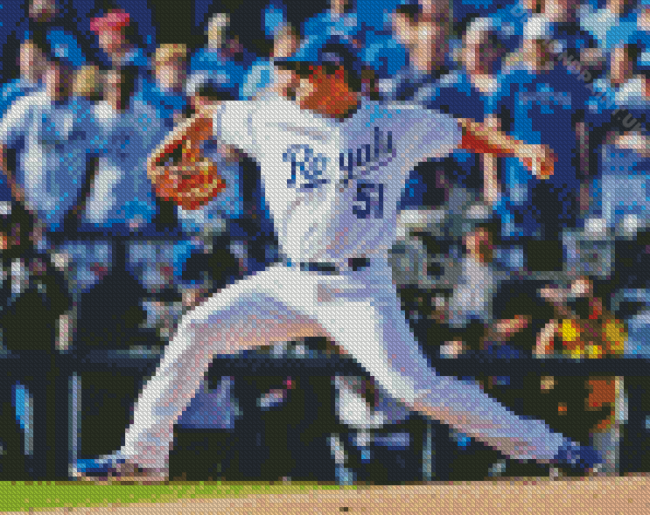 Royals Baseball Player Diamond Painting