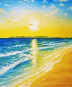 Sunrise On Beach Art Diamond Painting