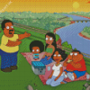 The Cleveland Show Family Trip Diamond Painting