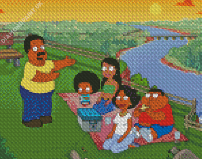 The Cleveland Show Family Trip Diamond Painting