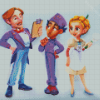 The Grand Budapest Hotel Animation Characters Diamond Painting
