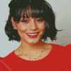 Vanessa Hudgens In Red Diamond Painting