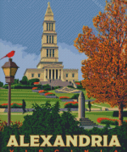 Virginia Alexandria Poster Diamond Painting