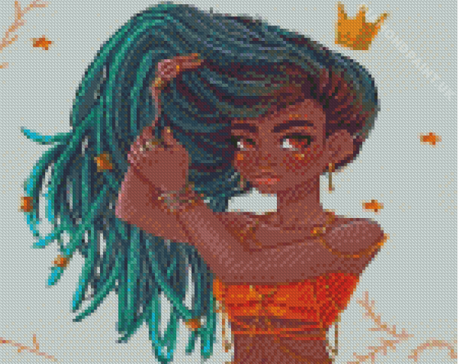 Black Animation Girl Diamond Painting