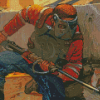 Cool Rust Video Game Diamond Painting