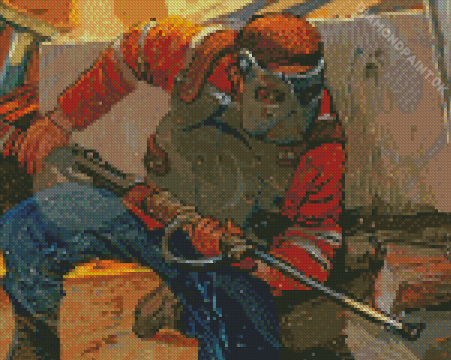 Cool Rust Video Game Diamond Painting