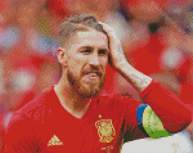 Cool Sergio Ramos Diamond Painting