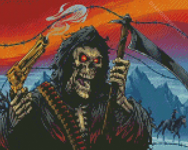 Cool The Grim Reaper Diamond Painting