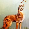 Coyote Butterfly Diamond Painting
