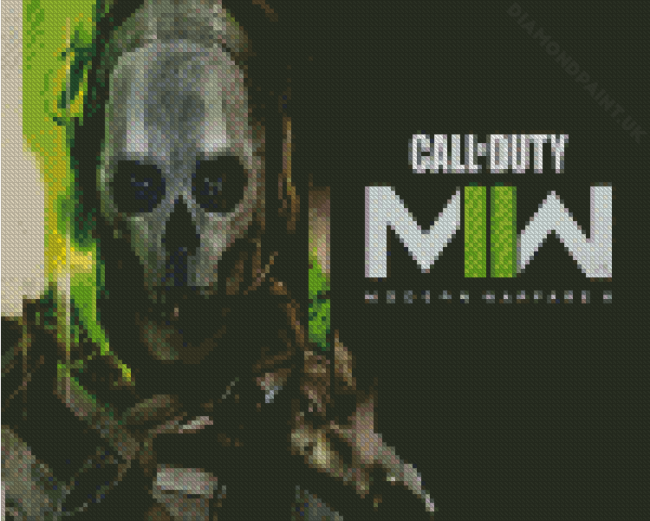 Ghost Modern Warfare Poster Diamond Painting