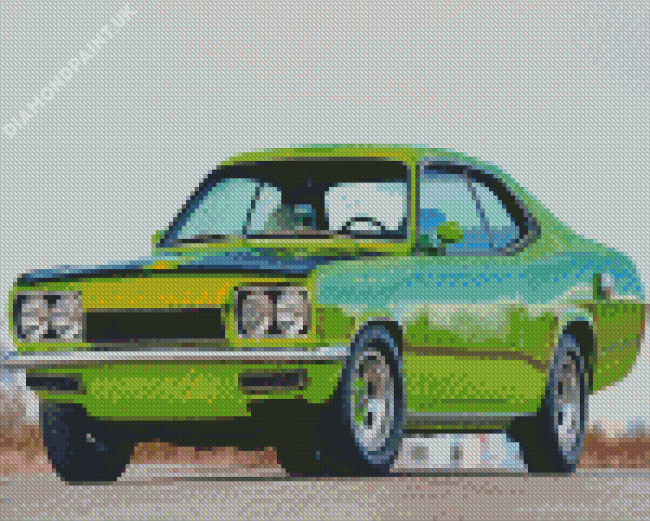 Green Plymouth Duster Diamond Painting