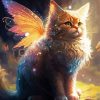 Magical Cat With Wings Diamond Painting