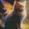 Magical Cat With Wings Diamond Painting