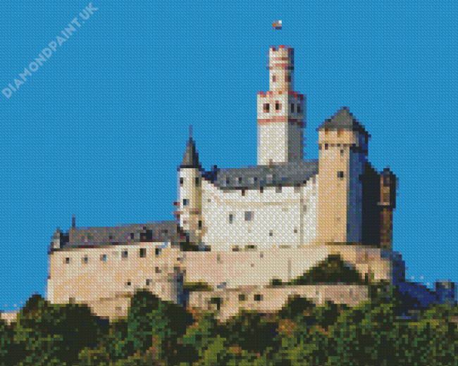 Marksburg Castle Diamond Painting