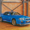 Nissan R34 Diamond Painting