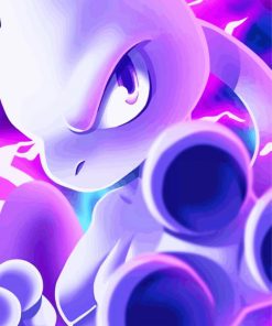 Pokemon Mewtwo Diamond Painting