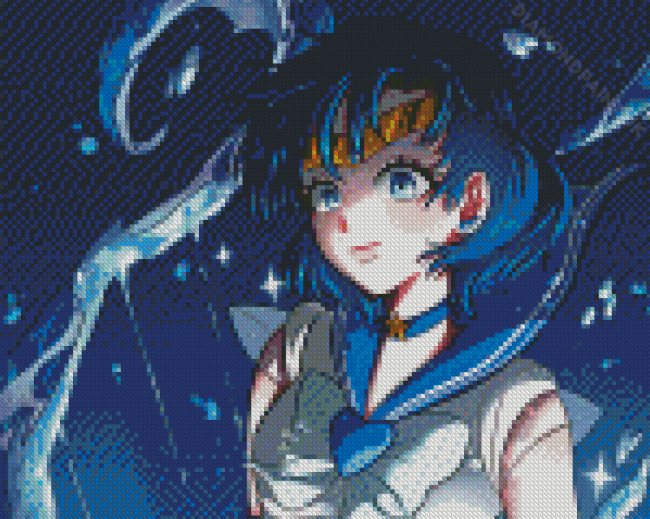 Sailor Mercury Diamond Painting