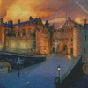 Stirling Castle At Sunset Diamond Painting