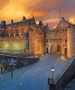 Stirling Castle At Sunset Diamond Painting