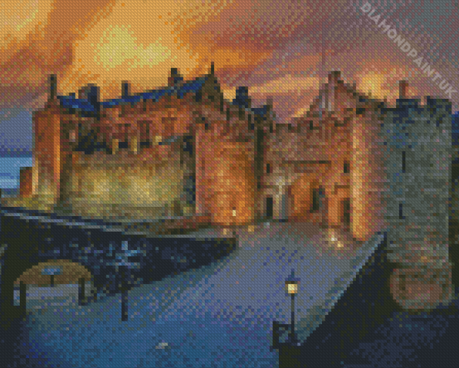 Stirling Castle At Sunset Diamond Painting