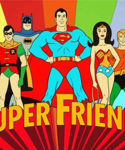 Super Friends Cartoon Diamond Painting