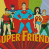 Super Friends Cartoon Diamond Painting