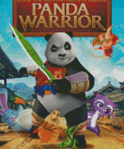 The Adventures Of Jinbao Panda Warrior Diamond Painting
