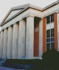 University Of Georgia Library Columns Diamond Painting