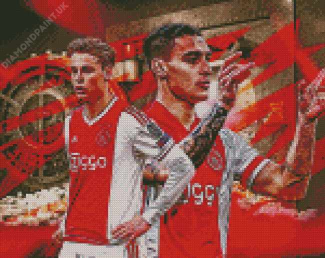 Ajax Amsterdam Players Art Diamond Painting