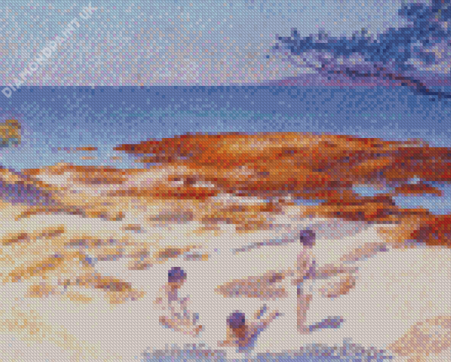 Beach At Cabasson By Henri Edmond Cross Diamond Painting