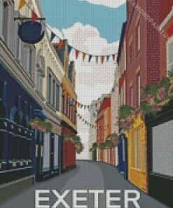 Exeter Gandy Street Poster Diamond Painting