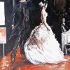 Groom And Bride Couple Dancing Art Diamond Painting