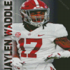 Jaylen Waddle Poster Diamond Painting