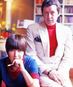 Mary Quant And Her Husband Diamond Painting