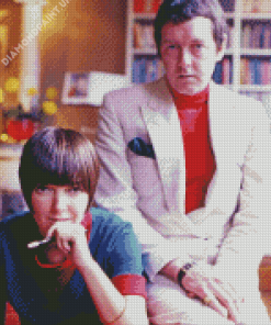 Mary Quant And Her Husband Diamond Painting