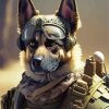 Military Dog Animal Diamond Painting