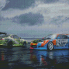 Nissan S15 Drifting Cars 5D Diamond Painting