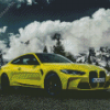 Yellow Green BMW M4 Diamond Painting