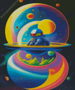 Astronaut In Space 5D Diamond Painting
