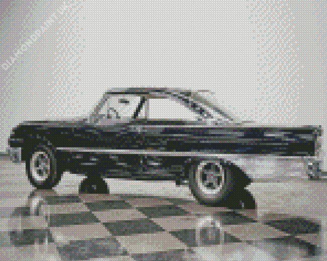 Classic Black Ford Starliner Car Diamond Painting