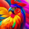 Colorful Chicken 5D Diamond Painting